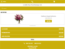 Tablet Screenshot of labellefleursurrey.com